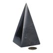 Sungit, magas piramis, 5,5x5,5 cm alapú, 10,5 cm magas