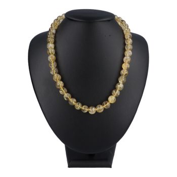 Citrin nyaklánc golyós 10 mm 45 cm-es