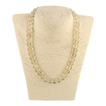 Citrin nyaklánc világos golyós 10 mm 45 cm-es