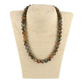 Riolit nyaklánc golyós 10 mm 45 cm-es