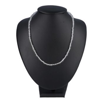 Hegyikristály nyaklánc golyós 4 mm 45 cm-es