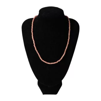   Rodokrozit nyaklánc argentin "A" golyós 4 mm 45 cm-es