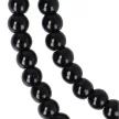 Szintetikus ónix nyaklánc golyós 4 mm 45 cm-es