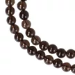 Füstkvarc nyaklánc "A" golyós 6 mm 45 cm-es