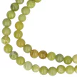 Peridot nyaklánc golyós 6 mm 45 cm-es