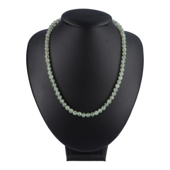 Prehnit nyaklánc "A" golyós 6 mm 45 cm-es