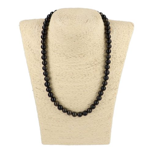 Arany obszidián nyaklánc golyós 8 mm 45 cm-es