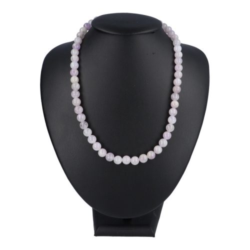 Levendula jáde nyaklánc golyós 8 mm 45 cm-es