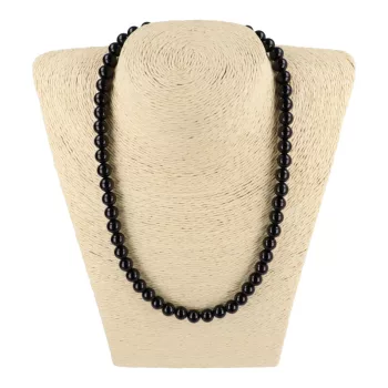 Ónix nyaklánc golyós 8 mm 45 cm-es