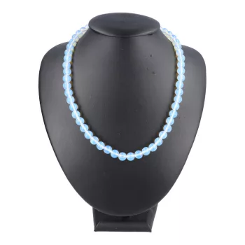 Opalit nyaklánc golyós 8 mm 45 cm-es