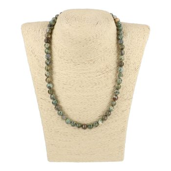 Riolit nyaklánc golyós 8 mm 45 cm-es