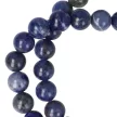Szodalit "E" nyaklánc golyós 8 mm 45 cm-es