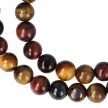 Tigrisszem nyaklánc 3 színű vegyes golyós 8 mm 45 cm-es