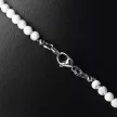 Howlit, matt, 4 mm-es nyaklánc, fogazott medállal, szodalittal
