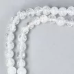Roppantott kvarc nyaklánc golyós 6 mm 45 cm-es