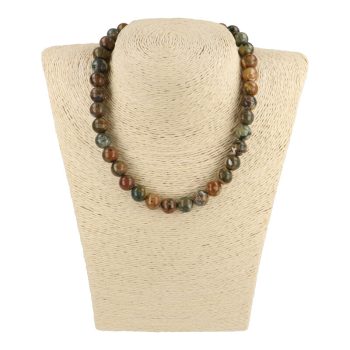 Riolit nyaklánc golyós 10 mm 40 cm-es