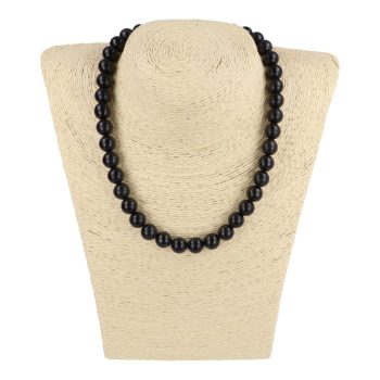 Sungit nyaklánc golyós 10 mm 40 cm-es