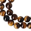 Tigrisszem nyaklánc golyós 10 mm 40 cm-es