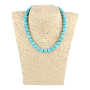 Türkinit nyaklánc golyós 10 mm 40 cm-es