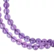 Ametiszt nyaklánc "A" golyós 4 mm 40 cm-es