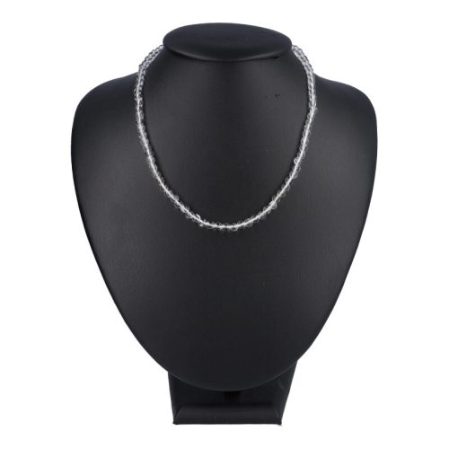 Hegyikristály nyaklánc golyós 4 mm 40 cm-es