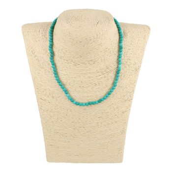 Türkinit nyaklánc golyós 4 mm 40 cm-es