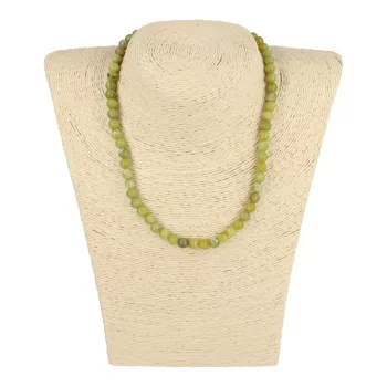 Peridot nyaklánc golyós 6 mm 40 cm-es