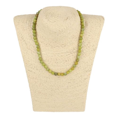 Peridot nyaklánc golyós 6 mm 40 cm-es
