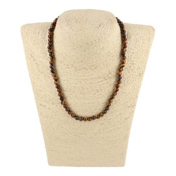 Tigrisszem nyaklánc golyós 6 mm 40 cm-es