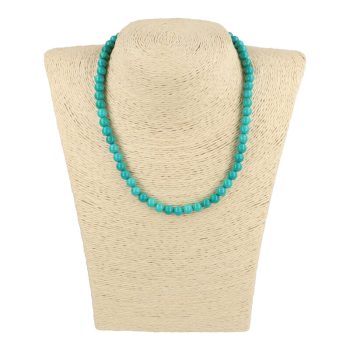 Türkinit nyaklánc golyós 6 mm 40 cm-es