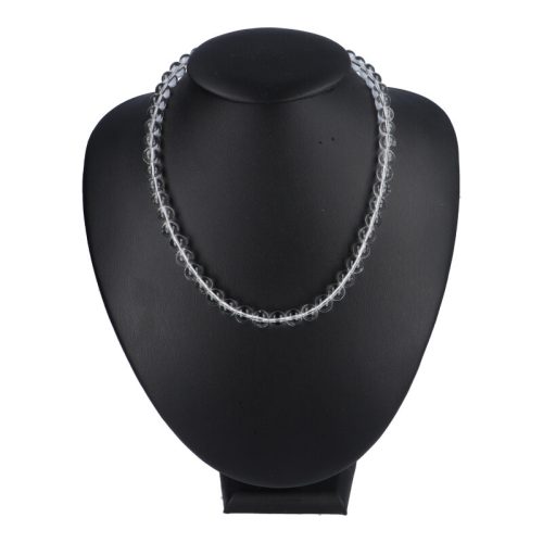 Hegyikristály nyaklánc "A" golyós 8 mm 40 cm-es