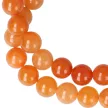 Narancs aventurin nyaklánc golyós 8 mm 40 cm-es