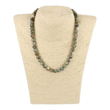 Riolit nyaklánc golyós 8 mm 40 cm-es