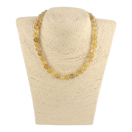 Rutilkvarc nyaklánc golyós 8 mm 40 cm-es