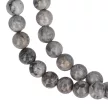 Szürke képjáspis nyaklánc golyós 8 mm 40 cm