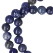 Szodalit "E" nyaklánc golyós 8 mm 40 cm-es