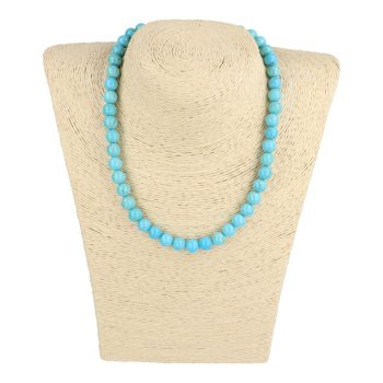 Türkinit nyaklánc golyós 8 mm 40 cm-es