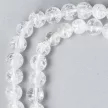 Roppantott kvarc nyaklánc golyós 6 mm 40 cm-es