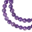 Ametiszt nyaklánc "A" fazettált golyós 8 mm 50 cm-es