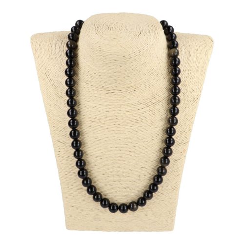 Arany obszidián nyaklánc golyós 10 mm 50 cm-es