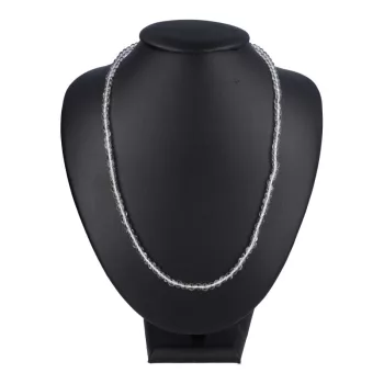 Hegyikristály nyaklánc golyós 4 mm 50 cm-es