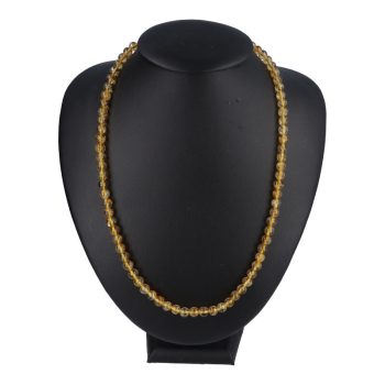 Citrin nyaklánc golyós 6 mm 50 cm-es