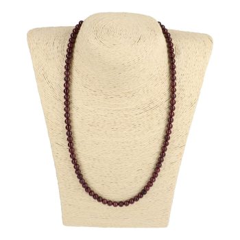 Gránát nyaklánc golyós 6 mm 50 cm-es