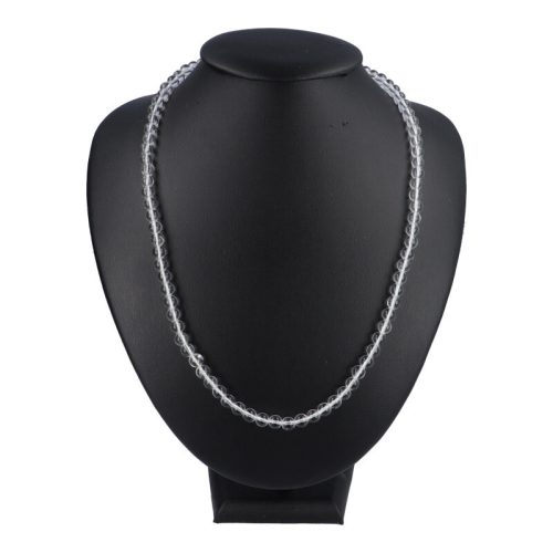 Hegyikristály nyaklánc "AA" golyós 6 mm 50 cm-es