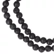 Lávakő nyaklánc golyós 6 mm 50 cm-es
