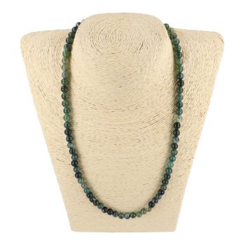 Mohaachát nyaklánc golyós 6 mm 50 cm-es