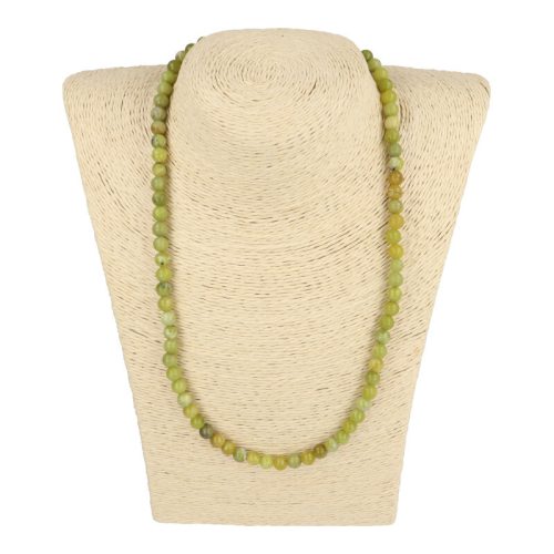 Peridot nyaklánc golyós 6 mm 50 cm-es