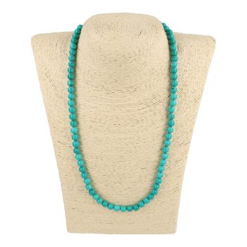 Türkinit nyaklánc golyós 6 mm 50 cm-es