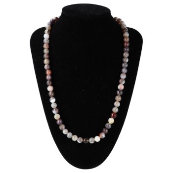 Botswana achát nyaklánc golyós 8 mm 50 cm-es