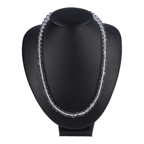Hegyikristály nyaklánc "A" golyós 8 mm 50 cm-es